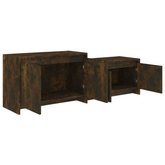 vidaXL Szafka pod TV, przydymiony dąb, 146,5x35x50 cm