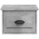 vidaXL Wisząca szafka nocna, szarość betonu, 41,5x36x28 cm