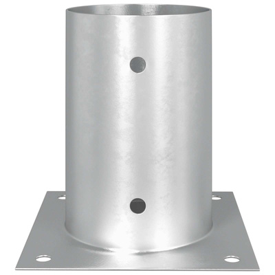 Okrągły kotwicy gruntowej 4 pcs srebrny 15 x 15 x 15 cm Metal