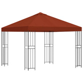 Altana 3 x 3 m terakota Poliester i Stal 190 gsm