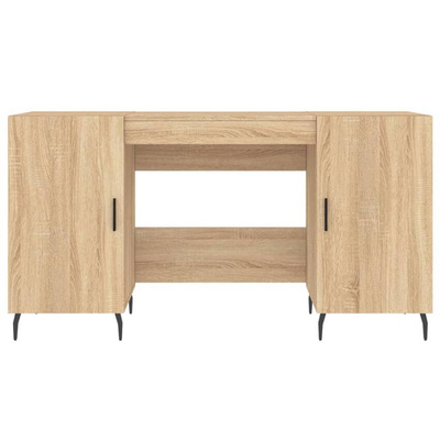 vidaXL Biurko, dąb sonoma, 140x50x75 cm, materiał drewnopochodny wariant 7