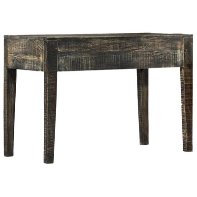 vidaXL Biurko, czarne, 110 x 50 x 75 cm, lite drewno mango