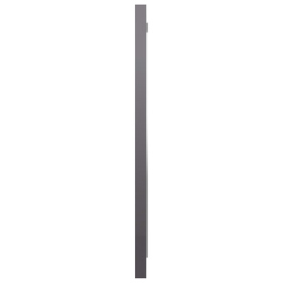 vidaXL Lustro łazienkowe, wysoki połysk, szare, 40x1,5x37 cm, płyta