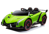 Auto na akumulator Lamborghini Veneno Pilot Światła LED MP3 Zielony