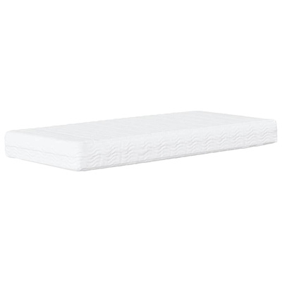 Materac piankowy, biały, 90x220 cm, twardość H2/H3