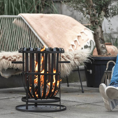 RedFire Kosz paleniskowy Dallas, czarny, stalowy
