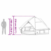 Namiot Teepee dla 8 osób 8-osobowy Zielony i Biały