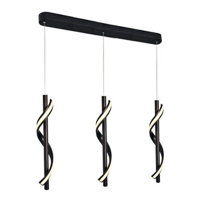 Nowoczesna lampa wisząca serii Black Snake LED 3*20W