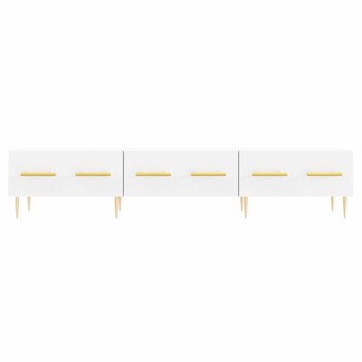 vidaXL Szafka pod TV, biała, 150x36x30 cm, materiał drewnopochodny