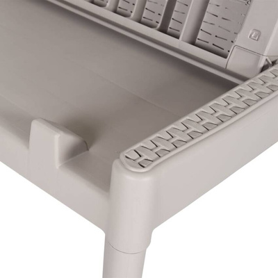 vidaXL Leżak, kolor cappuccino, 186x60x29 cm, PP