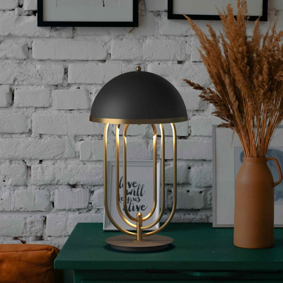 Lampka Biurkowa Bankierka Zielona Abruzzo Monza 2x E27