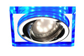 Oprawa Stropowa Oczko Candellux Ssu-22 Ch/Tr+Bl Gu10 50W+Led Smd 2 1W Niebieski 230V Chrom
