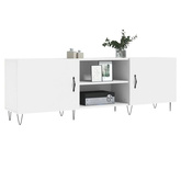 vidaXL Szafka pod TV, biała, 150x30x50 cm, materiał drewnopochodny wariant 8