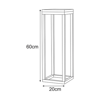 Meble dekoracyjne KS-35 KWIETNIK DREWNO M z serii KAJA HOME