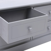 vidaXL Szafka pod TV, ciemnoszara, 108x30x40 cm, drewno paulownia