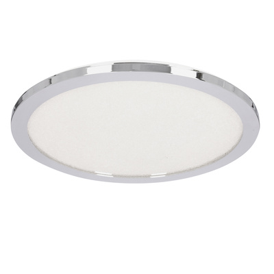 Plafon do łazienki PIXEL minimalistyczny – srebrny chromowany 40 cm - okrągły plafon LED z funkcją ściemniania 3000K 24W IP44