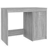 vidaXL Biurko, szary dąb sonoma, 100x50x76 cm, materiał drewnopochodny