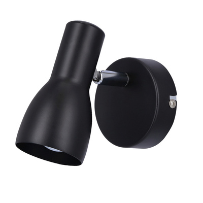 Lampa ścienna kinkiet 1X40W E14 czarny matowy PICARDO 91-50618