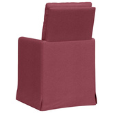 Krzesła jadalne 2 szt. tkanina czerwone wino 57 x 67 x 98 cm