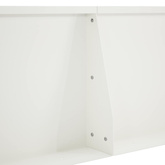 Mur oporowy 2 szt. 80 x 12 x 40 cm Stal Biały