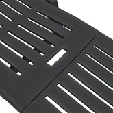 vidaXL Leżak z podnóżkiem, plastikowy, antracytowy