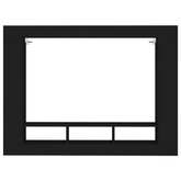 vidaXL Szafka pod TV, czarna, 152x22x113 cm, materiał drewnopochodny