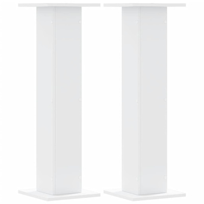 Stojaki na rośliny, 2 szt., białe, 30x30x95 cm