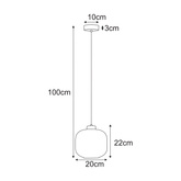 Lampa wisząca K-5660 z serii CAMPO