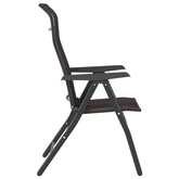 vidaXL Składane krzesła ogrodowe, 4 szt., czarna kawa, polirattan