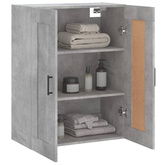 vidaXL Szafka wisząca, szarość betonu, 69,5x34x90 cm model standard