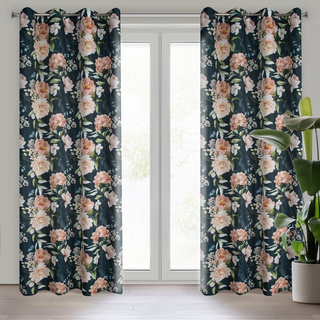 Zasłona Salma czarna 140x270