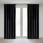 Zasłona Melanie czarna 80x270