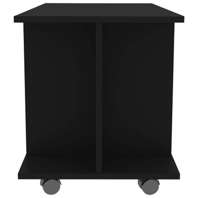 vidaXL Szafka pod TV, czarna, 80x40x45 cm, materiał drewnopochodny