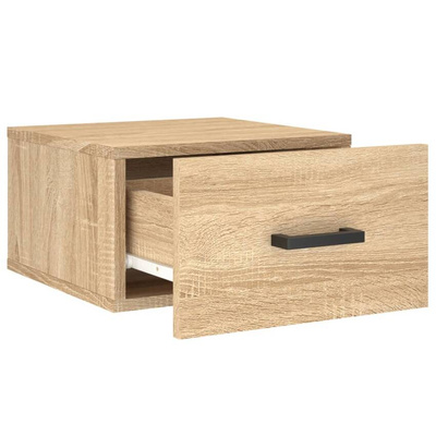 vidaXL Wiszące szafki nocne, 2 szt., dąb sonoma, 35x35x20 cm model standard