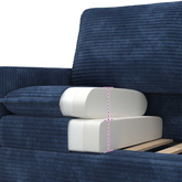Sofa Granatowy 126 x 81 x 87,5 cm Poliester