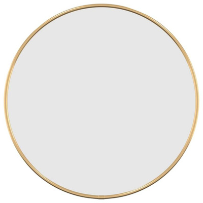 vidaXL Lustro ścienne, złote, Ø 40 cm, okrągłe