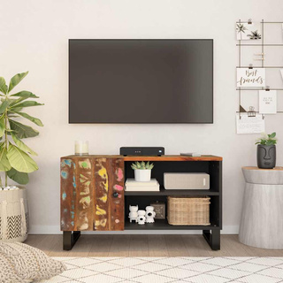 Szafka RTV, 80x33x46 cm, drewno i materiał drewnopochodny