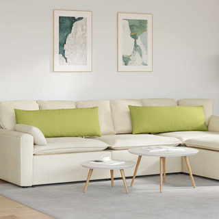 Poduszki na sofę 2 pcs Jasnozielony 120 x 40 cm tkanina