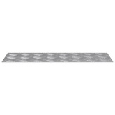 Stopień Prostokątny 4 pcs Srebrny 60 x 20 cm Aluminium