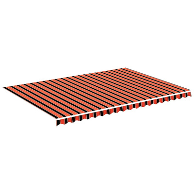 Zapasowa tkanina na markizę, pomarańczowo-brązowa, 5x3,5 m, poliester