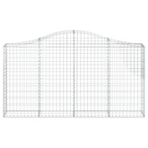 Kosze gabionowe, 20 szt, 200x30x100/120cm, galwanizowane żelazo