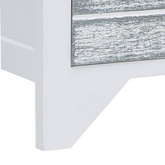 vidaXL Szafka pod TV, biało-szara,108x30x40 cm, drewno paulownia