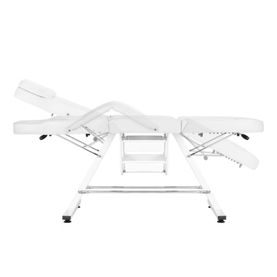 Fotel kosmetyczny Sillon z kuwetami biały 133199