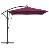 Parasol plażowy Bordeaux Czerwony 249 x 249 x 250 cm