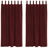 Zasłony zaciemniające 2 pcs Czerwone wino 140 x 175 cm Aksamit