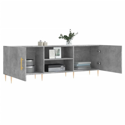 vidaXL Szafka pod TV, szarość betonu, 150x30x50 cm