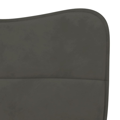 vidaXL krzesła stołowe, 2 szt., ciemnoszare, aksamitne model standard