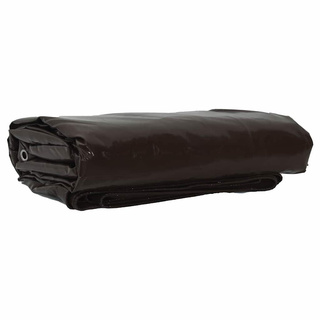 Plandeka 650g / m² brązowy 4 x 6 m Płótno z powłoką PVC