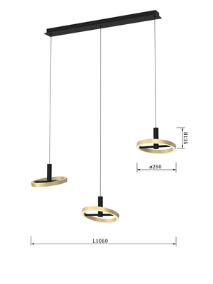 Lampa wisząca BREST 7016-304