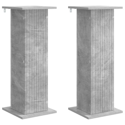 Stojak na rośliny 2 pcs Betonowy szary 30,5 x 30 x 80,5 cm